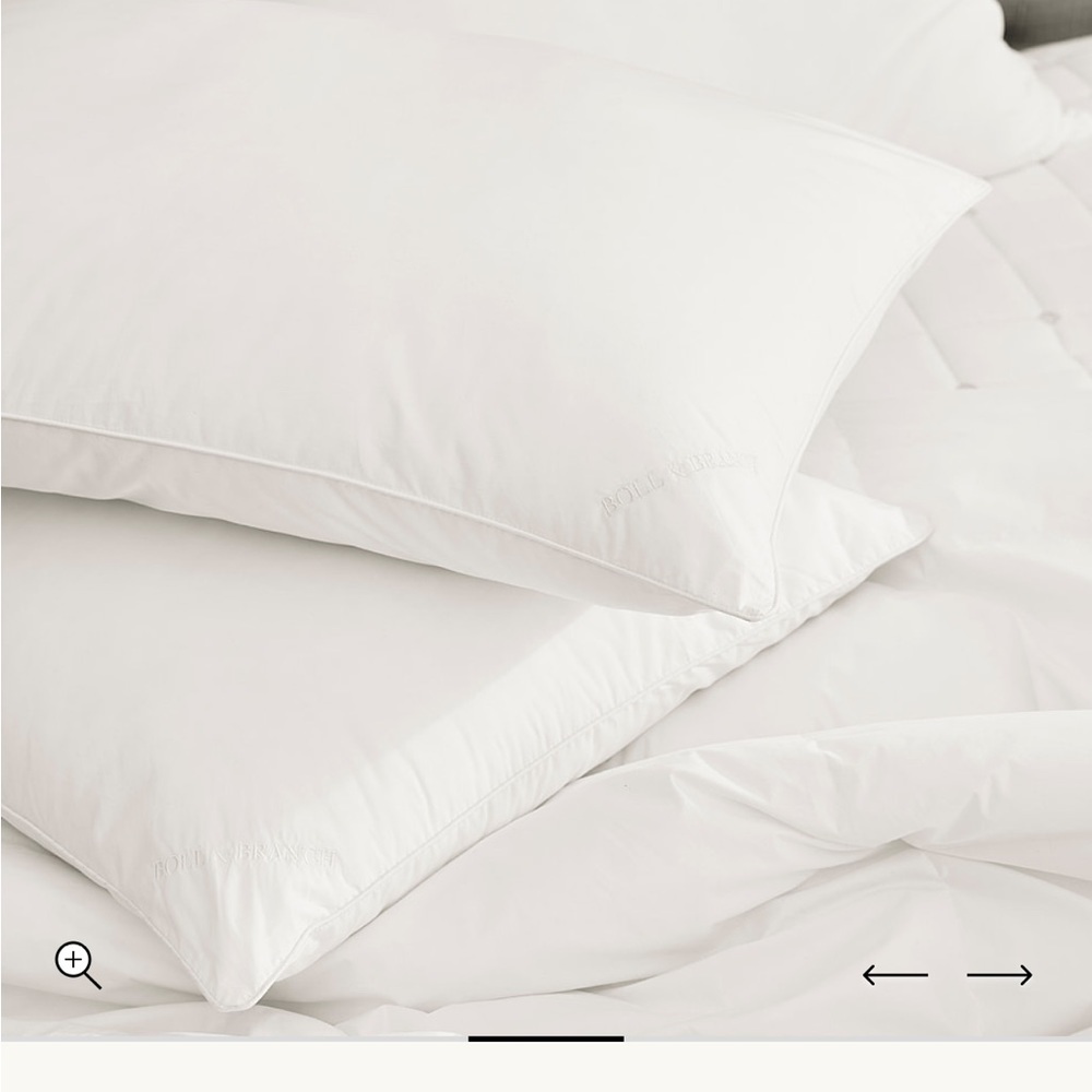 Boll & Branch Down Chamber Pillow Insert King Medium 20x36 NWT Organic Cotton - Picture 5 of 11